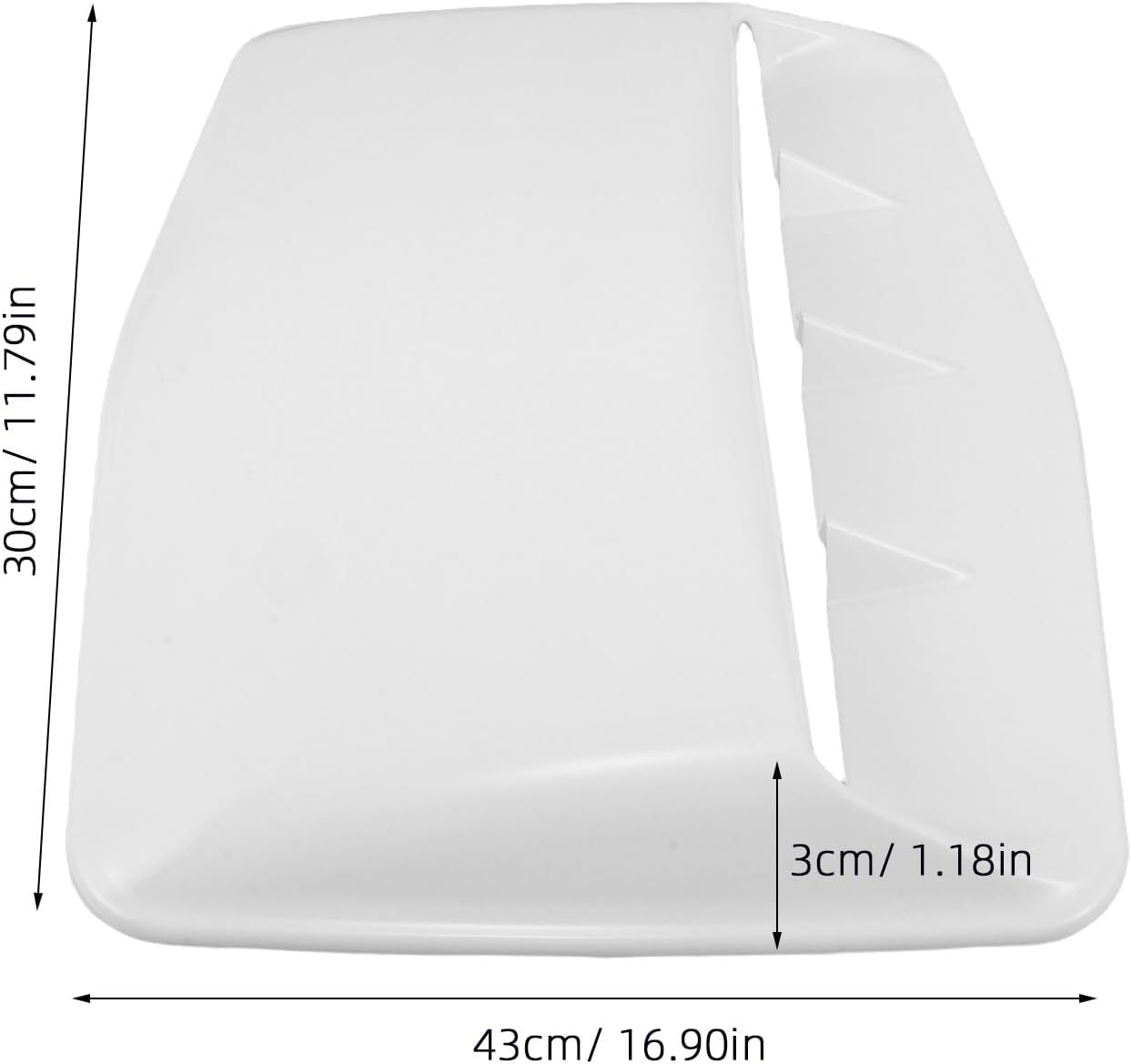 BESTonZON Decorative Air Flow Intake Scoop Hood Air Flow Intake Bonnet Vent Cover Abs Car Universal Hood Vent External Accessories