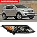 CZDONGY Headlight Assembly Compatible with 2011 2012 Kia Sportage w/Bulbs Halogen Headlamp(Left and Right Side)