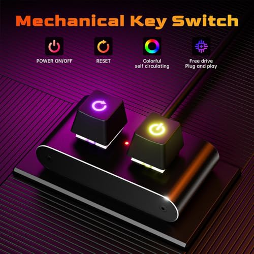 Interruptor de arranque remoto de aluminio para PC con enchufe 3