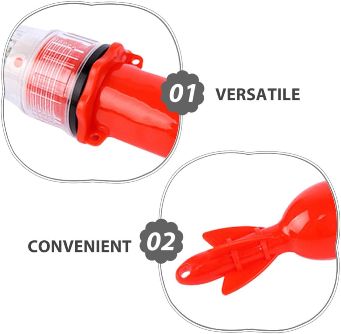 Red Underwater Fishing Light, Water Activated PP Lamp