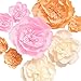 Ling's moment Paper Flower Decorations, 9 X Large Crepe Paper Peony Flowers, Handcrafted Paper Flowers for Wall Party Wedding Backdrop Baby Shower Nursery Centerpieces