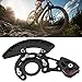 Alomejor Chain,Aluminium Alloy CG12 Direct Single Disc Direct Mount Chainring Chain Protector for Bikes Black
