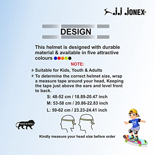 Image of JJ JONEX Protective Set Skating and Cycling for Age 4 to 7 Years Skating Guard Combo (Small, Black /Blue) (MYC)