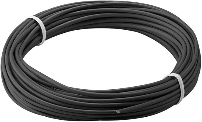 Thumbnail för goobay 55045 kopparlilje, 1 tråd, flertrådig (18 x 0,1 mm) / kopparkabel med en kärnig/elektrisk ledare i modellbygge och elektroteknik/PVC isolerad/svart/10 m
