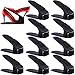 SaiXuan Set de 10pcs Organizadores de Zapatos, Soporte de Calzado de Altura Ajustable, Zapatero Simple, Adecuada para Mujeres y Hombres, Ahorra Espacio (Negro)