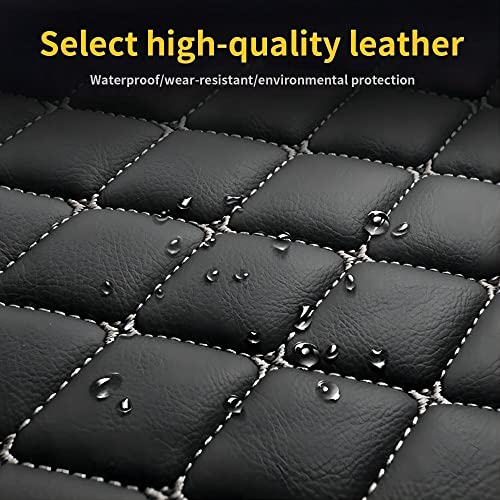 Tapis de sol Audi Q7 2015 2016 2017 2018 2019 cuir marron auto