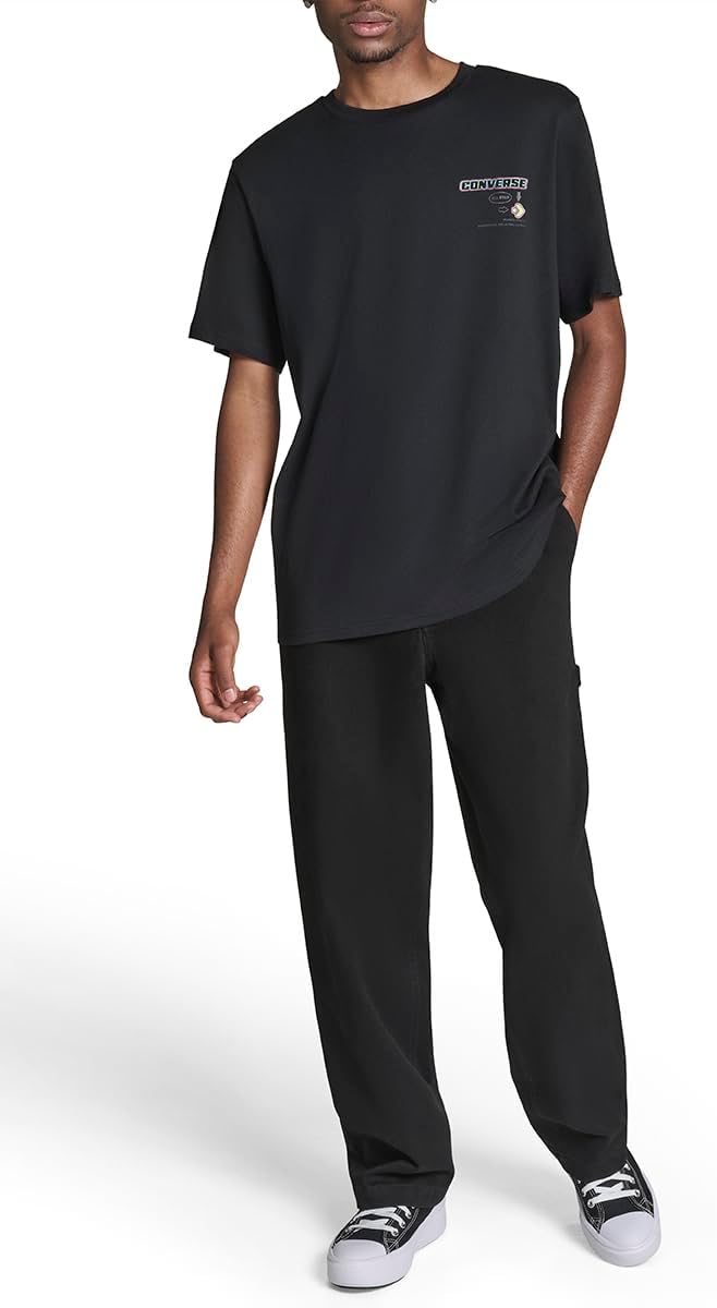 Converse Mens Small Star Chevron Logo Tee - Image 4