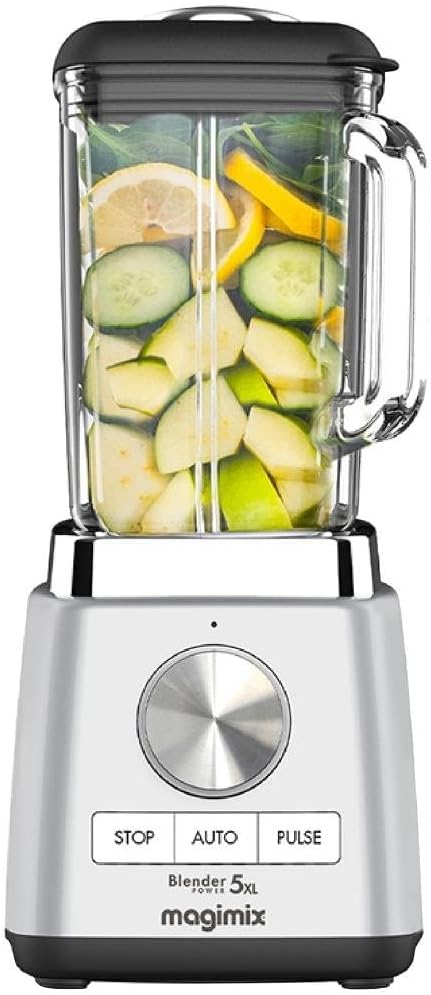 – Magimix Blender Power 5XL | Quiet Mark Approval | Metal/Glass |1500W | 2L | Satin | 11644