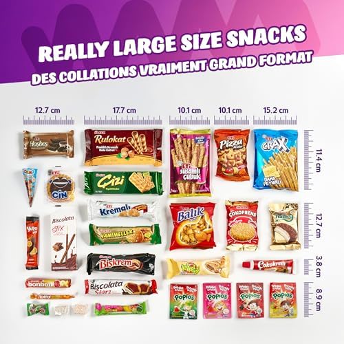 Eastanbul International Snack Box, Foreign Snack Box, From Around The World International, Sweet, Savory, Chewy, Crunchy, Gift for Christmas (Midi) - 4