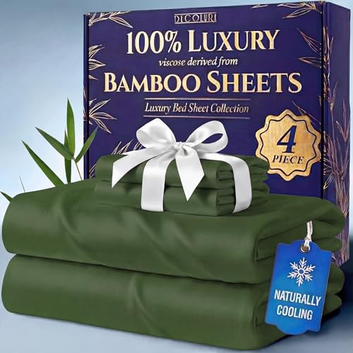 DECOLURE 100% Viscose Derived from Bamboo Sheets King Size -
