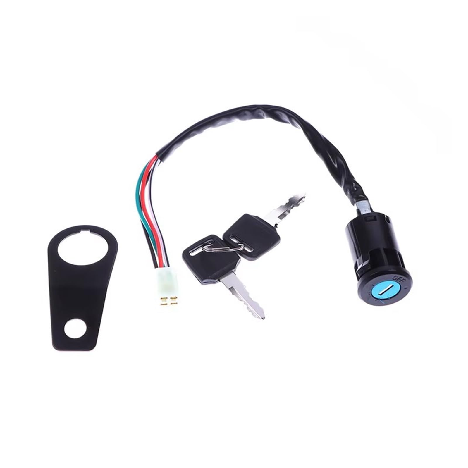 Interruptor De Llave Encendido para Mayoría Las Motocicletas 50cc 70cc 90cc 110cc 150cc Arranque Universal Llave Bloqueo Interruptor Encendido Soporte 1 Juego DIY