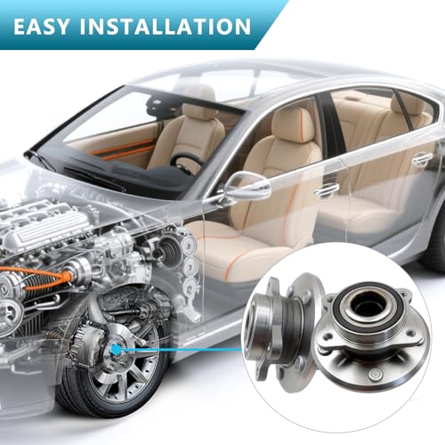 513286 Front Wheel Bearing and Hub Assembly Fit for Dodge Journey 2009-2020, 5 Lug w/ABS OE# 68184748AA 2 PCS by chsuatuo - Image 6