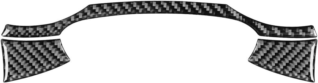 Q3 8U 2015-2018 Compatible with Car Interior Self Adhesive Dashboard Decal Carbon Fiber Black Sticker A46 (Center Screen Trim Kit)