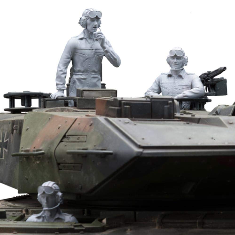 Figurines 1/16 Tank Crew résine miniature GK pour maquette militaire
