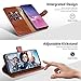 OCASE Samsung Galaxy S10 Plus / S10+ Case [ Card Slot ] [ Kickstand ] [TPU Shockproof Interior ] Leather Flip Wallet Case for Samsung Galaxy S10 Plus / S10+ Devices (Brown)