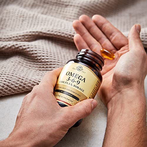 Solgar 1300 Mg Omega 3-6-9 - 60 Softgels - Support For Heart, Joint & Skin Health - Non-Gmo, Gluten Free - 20 Servings #TOP5