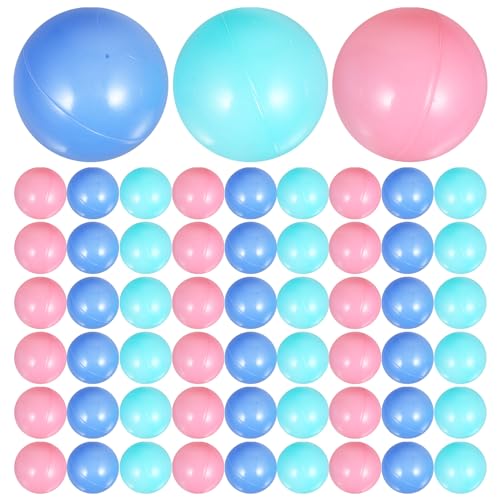 MAGICLULU Ballpit Balls 100Pcs Large Baby Ball Pit Balls Crush Proof Plastic Balls for Kids Pool Tent Party Colorful Pit Balls