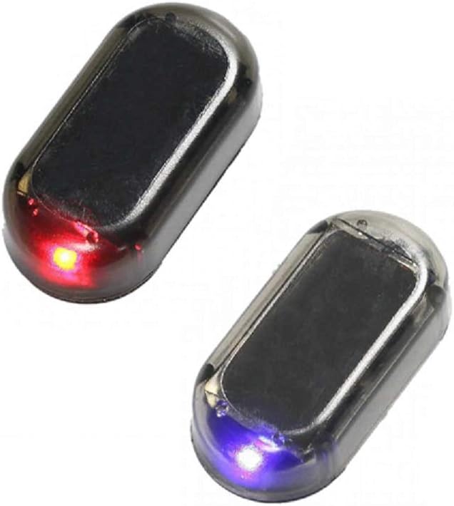 Yデパートセンター55 セキュリティ ソーラーアラーム ライト 車用 日本メーカー新品 太陽光充電ダミーライト カラーランダム 防犯