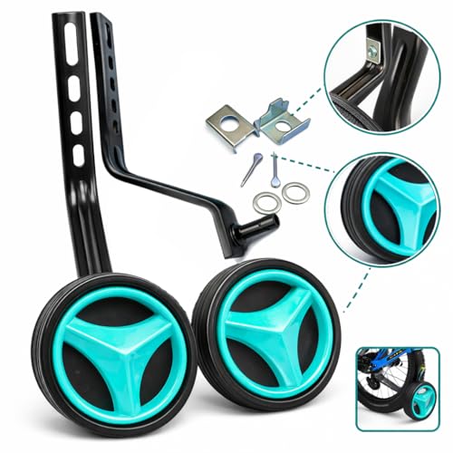 Image of Kids Cycle Side Support Training Wheels for 14 to 20 Inch Bicycles, with Mounting Hardware