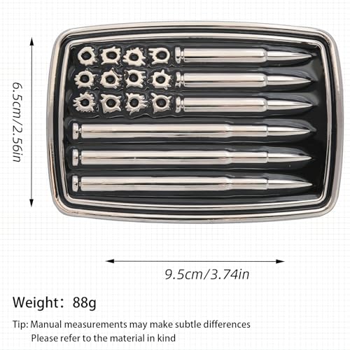 image for Vancy Utopia Belt Buckles Men Western - Black Bullet Flag | Cowboy Cow