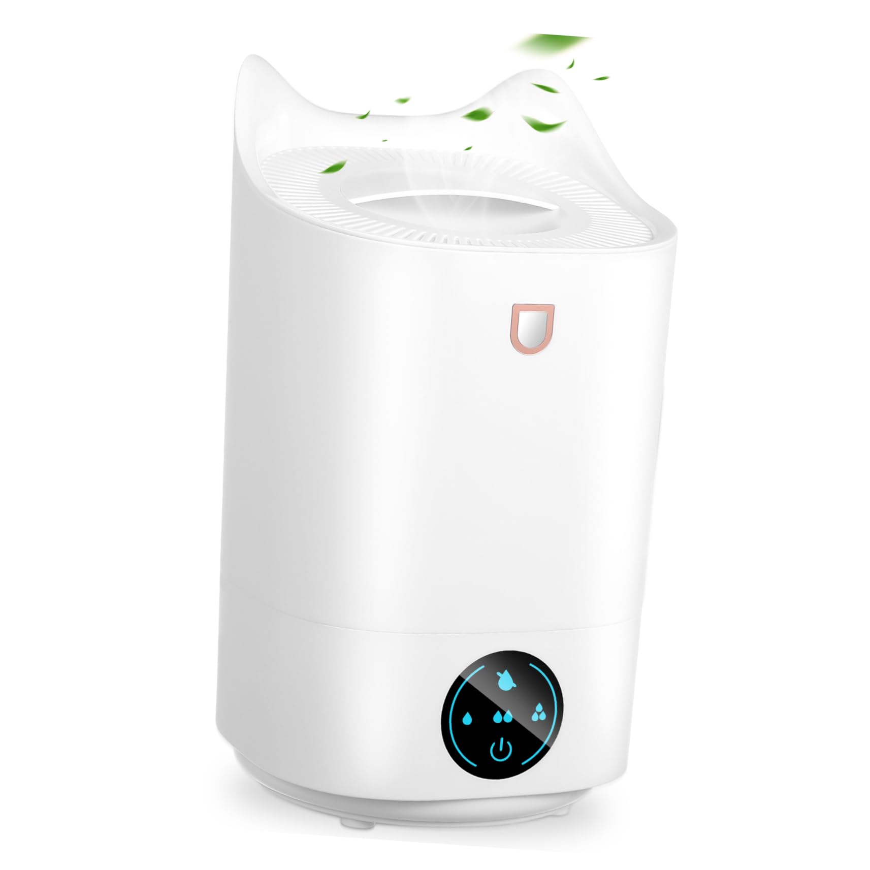 Umidificatore 3.1l Bianco in Plastica per Scrivania e Ufficio | Portatile, Funzionamento Silenzioso, Design Minimalista, Adatto All’uso su Tavolo