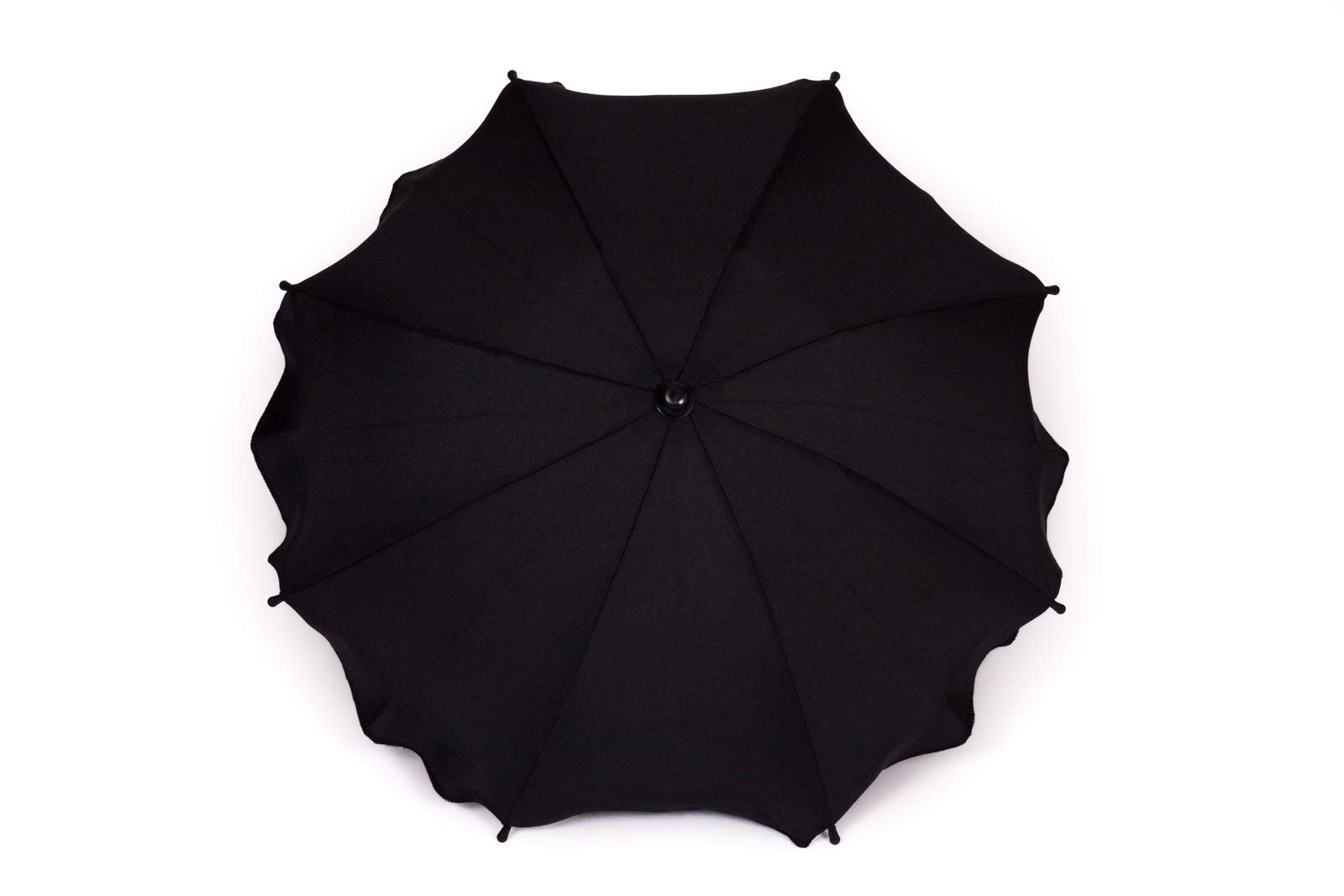Baby Sun Umbrella Parasol Buggy Pushchair pram Stroller Shade Canopy rain brolly (Black)
