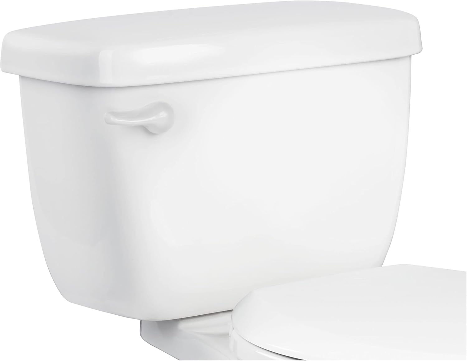 PROFLO PF5112BHE Jerritt 1.28 GPF Low Profile Single Flush Toilet Tank Only with Left-Hand Trip Lever - White