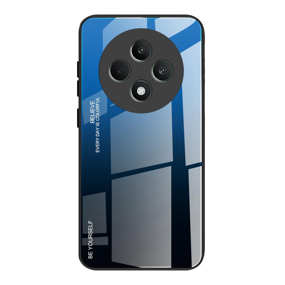 Dedux Custodia Cover per Oppo Reno 12F 4G / Reno 12 FS 5G / Reno12 F 5G, Custodia in Vetro Temperato a Colori Sfumati + Protettivo TPU Case Cover Dedux Custodia Cover per Oppo Reno 12F 4G / Reno 12 FS 5G / Reno12 F 5G, Custodia in Vetro Temperato a Colori Sfumati + Protettivo TPU Case Cover