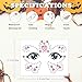 Kids Festival Face Jewels Gems – 4 Pack Sparkly Face Stickers & Crystal Temporary Tattoos – Fun Rhinestone Makeup for Girls for Halloween, Birthday, Christmas & Dress-Up Play
