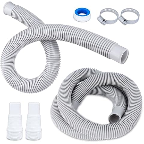 CIPU 1-1/2" Swimming Pool Pump Hose Kit Sand Fliter Pump Replacement Accessories Full Hose Set Easy to Install 6 Feet+3 Feet for Above Ground Pools Cover