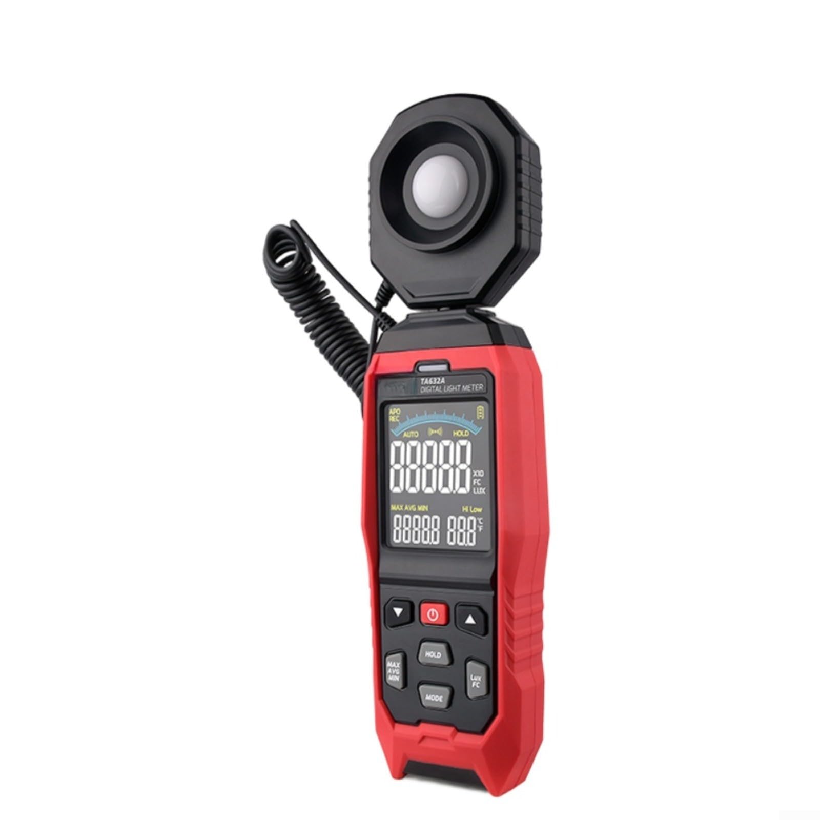 Illuminometer digital 200000 LUX para pruebas ambientales y laboratorios con USB