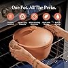 Our Place Perfect Pot - 5.5 Qt. Nonstick Ceramic Sauce Pan with Lid | Versatile Cookware for Stovetop and Oven | Steam, Bake, Braise, Roast | PTFE and PFOA-Free | Toxin-Free, Easy to Clean | Spice #1