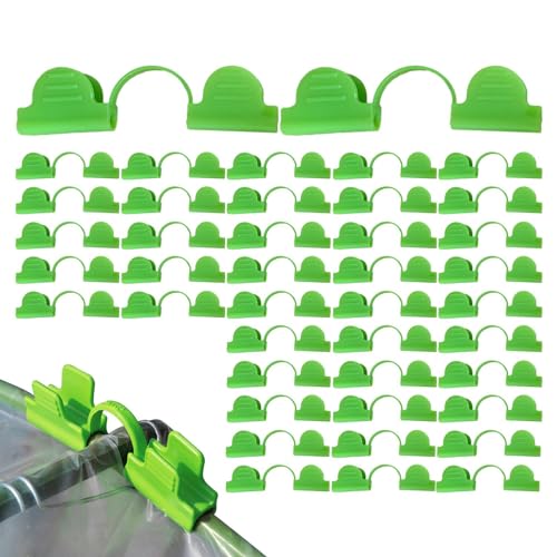 Aznever Morsetti per Serra, Clip per Piante | Clip per Rete da Giardino da 50 Pezzi, Morsetti per Tunnel per Coltivazione | Chiusura a Scatto per Copertura in di Pellicola, Forniture per Serra per