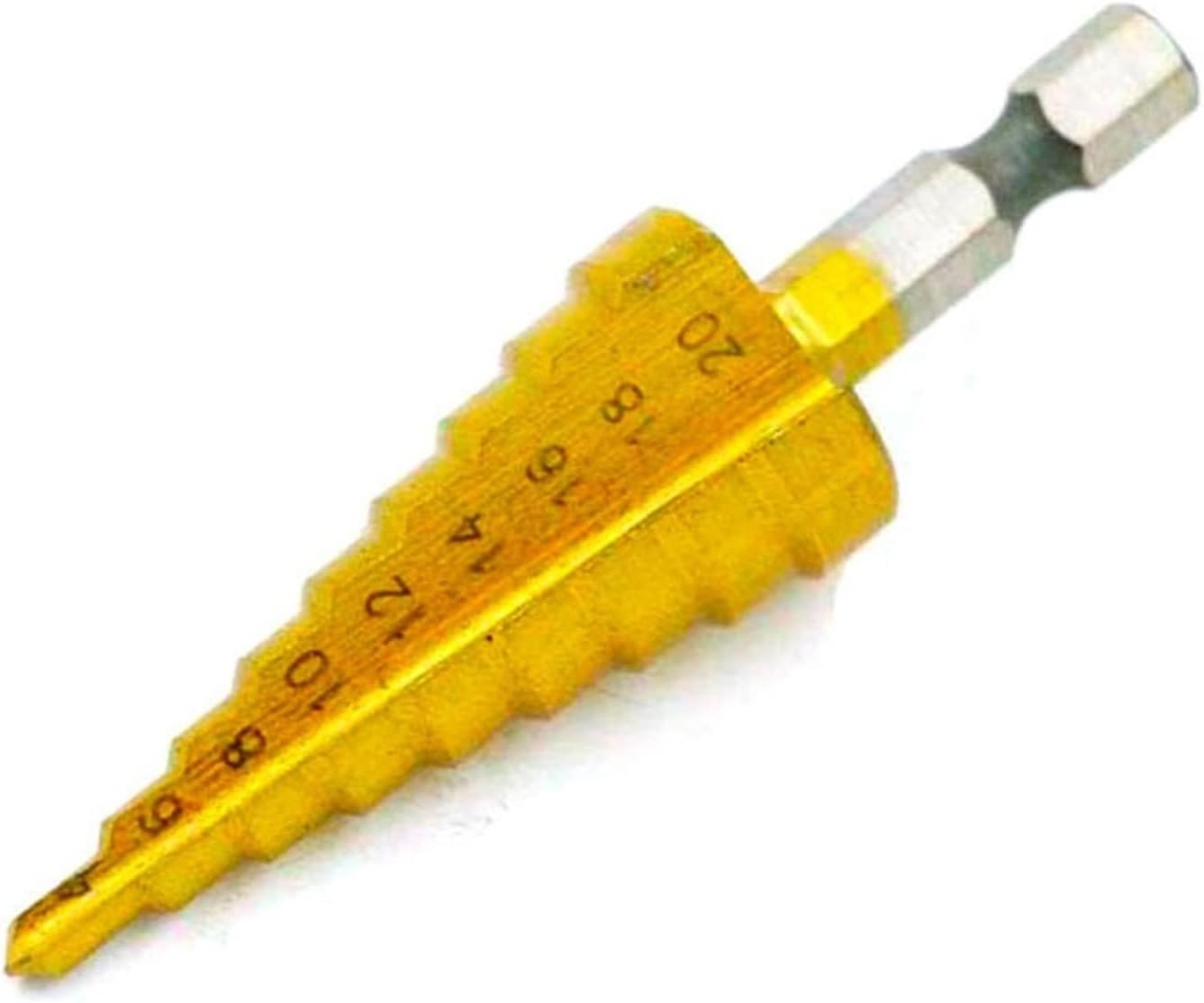 TRYLTBE L-Y 4-20mm Large HSS Steel Step Cone Drill Countersink Titanium Bit Set Hole L-yun