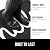 Gorilla Grip 100% Water Resistant All Weather Hello Door Mat, Dirt Grabber Mesh Welcome Doormat, Stain and Fade Resistant, Low Profile Entryway Mats for Home Front or Back Entrance, 30x17 Black/White