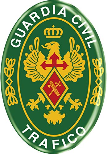 Artimagen Pegatina Oval Logotipo Guardia Civil Tráfico Resina 45x65 mm.