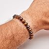 TreasureBay Handmade Womens Mens 8mm Natural Power Healing Gemstone Beaded Stretchy Bracelet (Tiger's Eye) #2