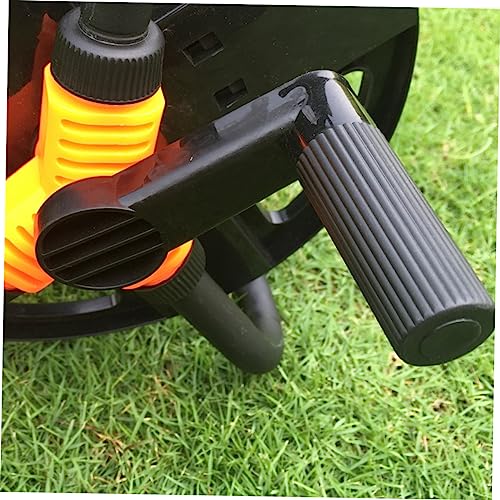 OFFSCH Kompakte Schlauchtrommel Für Gartenschlauch Aufbewahrung Für Bis Zu 20 Meter Wasserschlauch Mit Edelstahlgriff Montage Erforderlich Zubehör Zufälliger Farbe