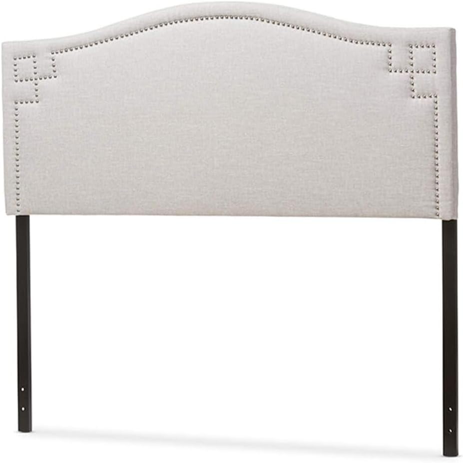 HomeStock Asian Allure Modern and Contemporary Fabric Upholstered Headboard, Versatile Headboards for All Platform Beds, Modern Headboards for Bedrooms Grey/Queen