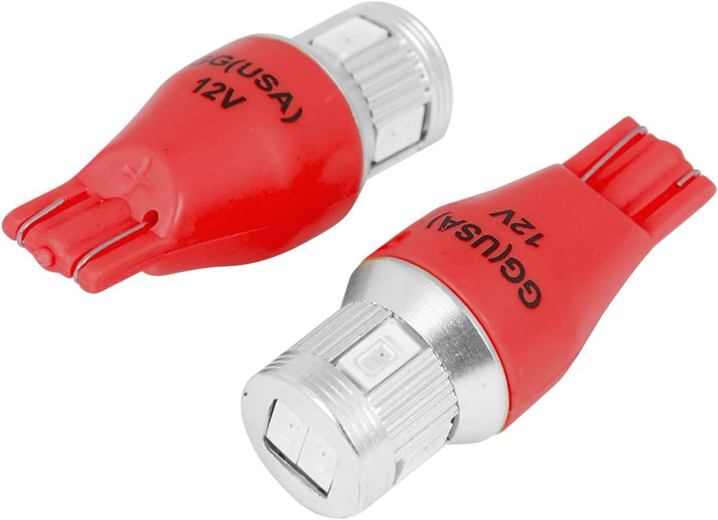 GG Grand General 70623 6 LED) Light Bulb (921/912 Red 6LED with Heatsink Tower Style, 12V)