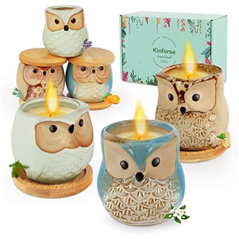 Kinforse 6 Pack Organic Scented Candles Cover