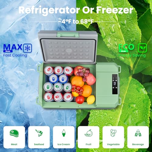 BODEGA BODEGACOOLER 12 Volt Car Refrigerator, 18 Quart Portable Freezer, Car Fridge -4℉-68℉, Compressor Electric Cooler 12/24V DC100-240 Volt AC for Outdoor RV Camping Travel Vehicles Home Use by BODEGA - Image 3