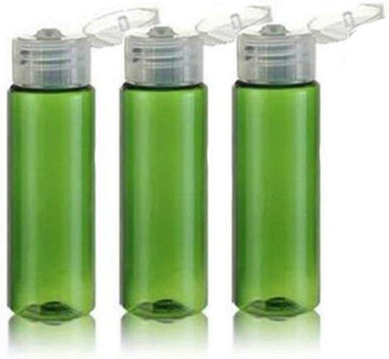 12PCS 30ml/1oz Clear Plastic Empty Bottles with Flip Cap