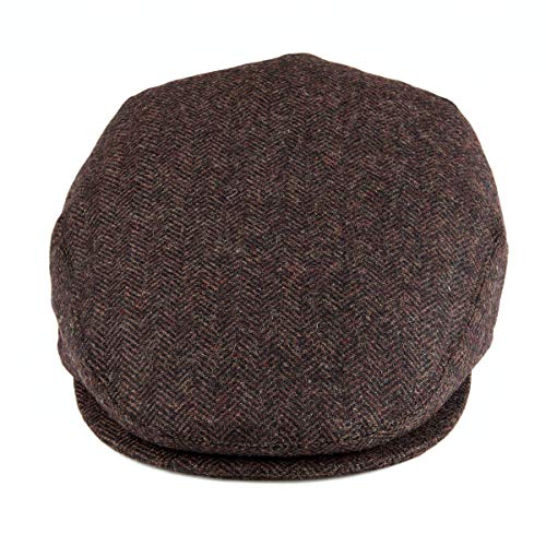 image for VOBOOM Men's Herringbone Flat Ivy Newsboy Hat Wool Blend Gatsby Cabbie