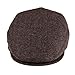 VOBOOM Men's Herringbone Flat Ivy Newsboy Hat Wool Blend Gatsby Cabbie Cap (Coffee, 7 5/8)
