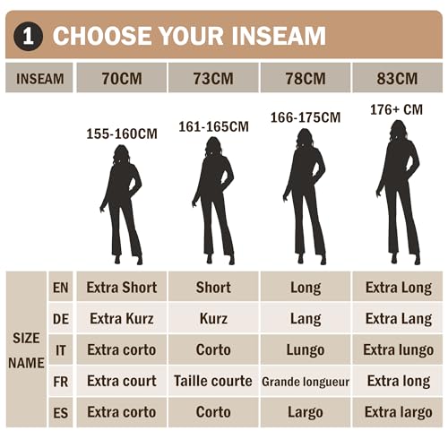 adorence Anzughose Damen – Schwarze Hose Elegant, Business Hose, Slim Fit Stoffhose mit Stretch, Bootcut und 4 Taschen – Perfekt für Büro & Freizeit-Schwarz 73cm M
