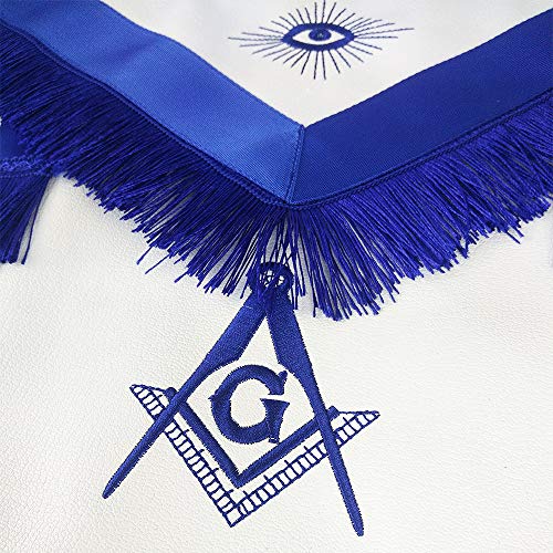 Master Mason Masonic Apron Blue Lodge Leather Square & Compass For Freemason #TOP3