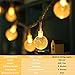 MOICO Globe String Lights for Bedroom, 43ft 100 LED 8 Modes Plug in Decorative Lights, Waterproof Fairy String Lights for Patio, Indoor, Outdoor, Christmas, Wedding, Party, Connectable, Warm White