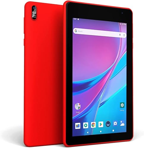 EGOTEK 7 pulgadas WiFi Tablet, Android 9 Pie GMS Certificado OS, 2.5D Cristal Touch Screen, IPS Screen, 1.5 GHz Quad Core, 2 GB + 16 GB, 2.0 + 5.0