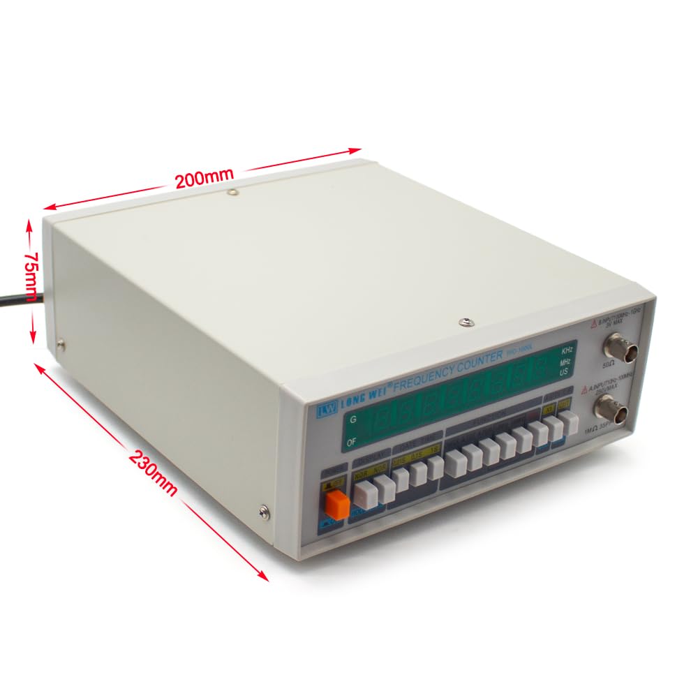 Medidor de Frecuencia Digital Multifunción de Alta Precisión de 220V, Contador de Frecuencia de Oscilador de Cristal de Doble Canal LED de 1 GHZ y 8bits
